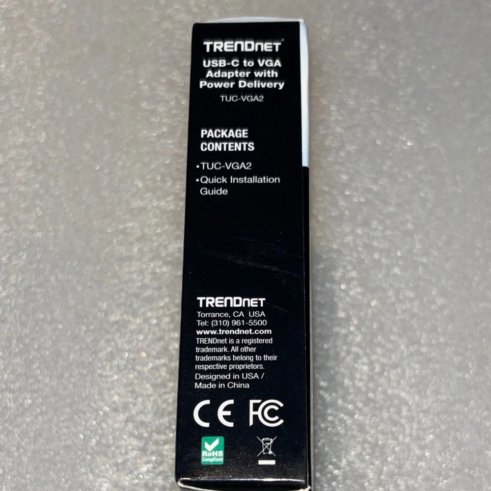 TRENDnet USB-C to VGA Adapter NWT